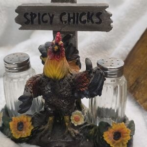Rustic Rooster Spice Holder